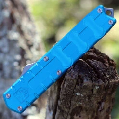 CobraTec Enforcer OTF Automatic - Blue Alum. (3.25" M390 Satin) CTEBLUM390DNS -The Knife Shop CTEBLUM390DNS.2 00307.1641394643