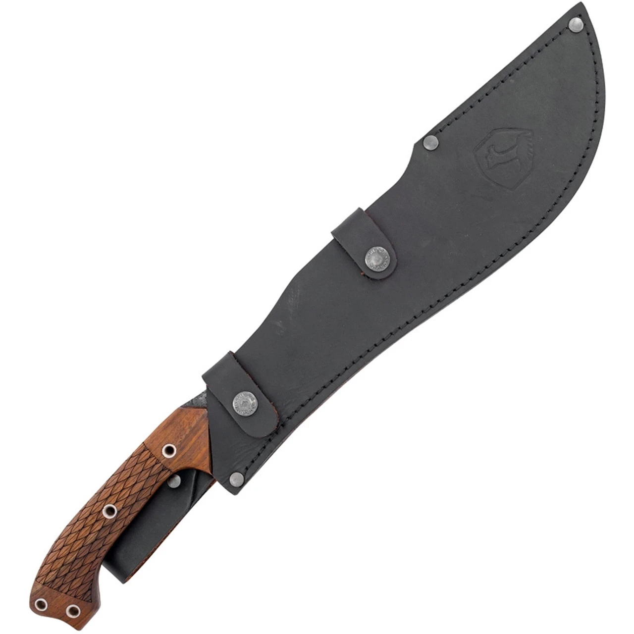 Condor Vipera Machete CTK2820-12.8HC, 12.88" 1075 High Carbon Snake Skin Blade, Checkered Walnut Handle 2 Condor Vipera Machete CTK2820-12.8HC, 12.88" 1075 High Carbon Snake Skin Blade, Checkered Walnut Handle - Image 2