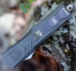 CobraTec Gray FS-X OTF Knife (2.75" D2) SGRYFS-XSDNS -The Knife Shop CTKSGYFS XSDNS.3 89835.1602619853