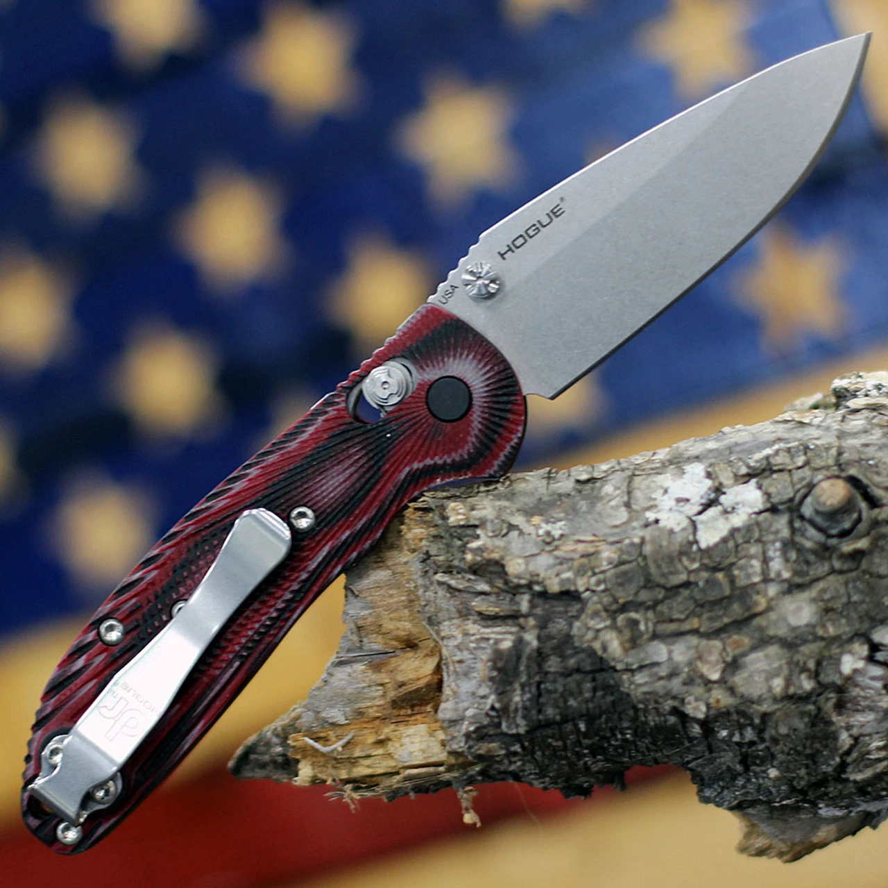 Doug Ritter Mini-RSK (American Flag) Knifeworks Exclusive - G-Mascus Red G-10/Stonewashed 2 Doug Ritter Mini-RSK (American Flag) Knifeworks Exclusive - G-Mascus Red G-10/Stonewashed - Image 2