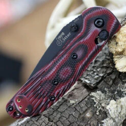 Doug Ritter MINI-RSK® MK1-G2 Knifeworks Exclusive G-Mascus® Red G-10/Black Blade - Sprint Run -The Knife Shop DR54121.5 72627.1648669470