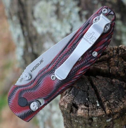 Doug Ritter Mini-RSK® MK1-G2 Knifeworks Exclusive - G-Mascus® Red G-10/Stonewashed -The Knife Shop DR54191.1 04380.1612557428