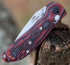 Doug Ritter Mini-RSK® MK1-G2 Knifeworks Exclusive - G-Mascus® Red G-10/Stonewashed -The Knife Shop DR54191.2 06963.1612557427