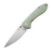 CJRB Cutlery Feldspar J1912-NTG, 3.53" D2 Steel Stonewashed Plain Blade, Contoured Natural G-10 Handle