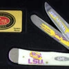 Case LSU19-CATSB Trapper Gift Set, LSU Smooth Natural Bone Handle (6254 SS)