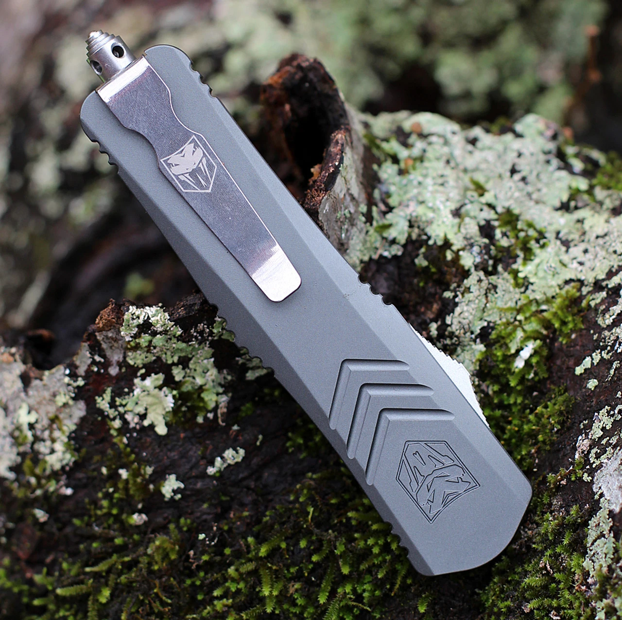 CobraTec Knives Medium FS-X - Grey Alum (3.0" D2 Steel) MGYFS-XMDS 3 CobraTec Knives Medium FS-X - Grey Alum (3.0" D2 Steel) MGYFS-XMDS - Image 3