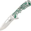 CRKT 5241 Nirk Tighe Green, 3.17" 8Cr14MoV Satin Plain Blade, 420J2 Handle