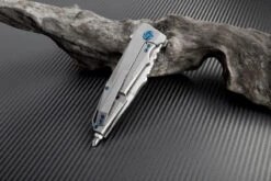 Artisan Predator ATZ1706GGY, 3.74" S35VN, Gray TC4 Titanium Handle -The Knife Shop atz1706ggy 2 48381.1566585994