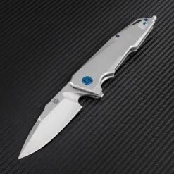 Artisan Predator ATZ1706GGY, 3.74" S35VN, Gray TC4 Titanium Handle