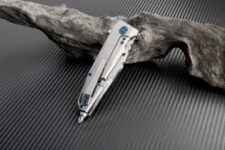 Artisan Predator ATZ1706GST, 3.74" S35VN, Satin TC4 Titanium Handle -The Knife Shop atz1706gst 2 98417.1566585992