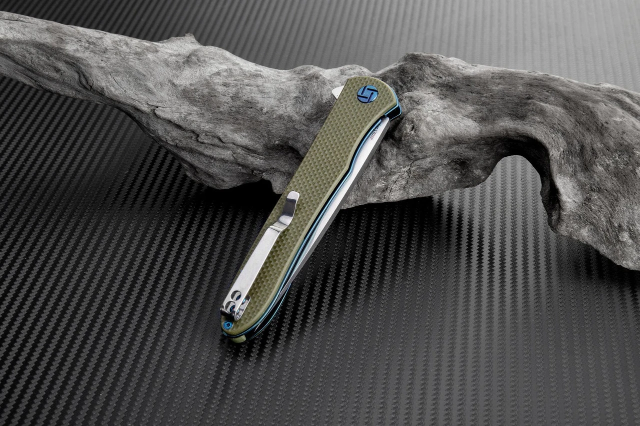 Artisan ATZ1707PGN Shark, 3.94" D2 Steel Plain Blade, Green G-10 Handle 4 Artisan ATZ1707PGN Shark, 3.94" D2 Steel Plain Blade, Green G-10 Handle - Image 4