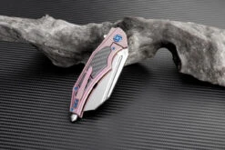 Artisan Apache ATZ1813GRES, 3.82" S35VN Plain Blade, Rose Titanium/Carbon Fiber Handle 6 Artisan Apache ATZ1813GRES, 3.82" S35VN Plain Blade, Rose Titanium/Carbon Fiber Handle -The Knife Shop atz1813gres 2 52638.1566586006