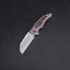 Artisan Apache ATZ1813GRES, 3.82" S35VN Plain Blade, Rose Titanium/Carbon Fiber Handle