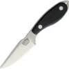 Bark River 07071MBC Harpoon Necker, 3.1" CPM-20CV Plain Blade, Black Canvas Micarta Handle