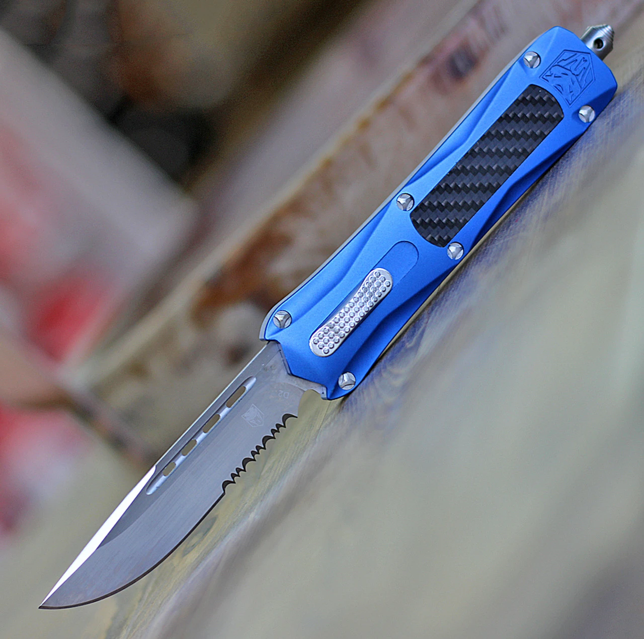 CobraTec Knives King Cobra - Blue Aluminum (4" D2 Steel ) BLUKCDS 1 CobraTec Knives King Cobra - Blue Aluminum (4" D2 Steel ) BLUKCDS