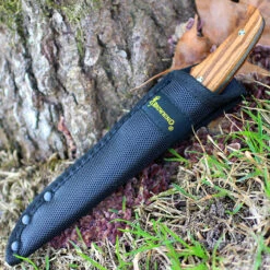 Browning Zebra Wood Fixed Blade, 4" Stainless Plain Blade, Zebra Wood Handle -The Knife Shop br0179 1 25250.1566585966