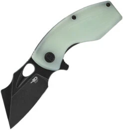 Bestech Knives Lizard 2.5" Black Stonewashed Jade G-10 Flipper BG39E