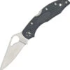 BYRD BY04PGY2 Meadowlark 2, 2.875" 8Cr13MoV Plain Blade, Gray FRN Handle