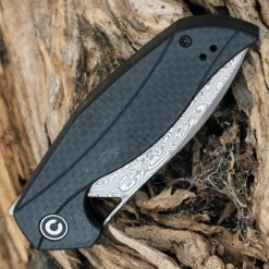 CIVIVI Anthropos-Blk G10 W/ CF (3.25" Damascus) C903DS -The Knife Shop c903ds.3 35757.1674850056