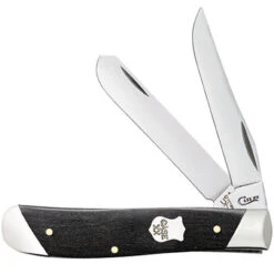 Case 32453 Mini Trapper, Slanted Bolster Ebony Wood (7207 SS)