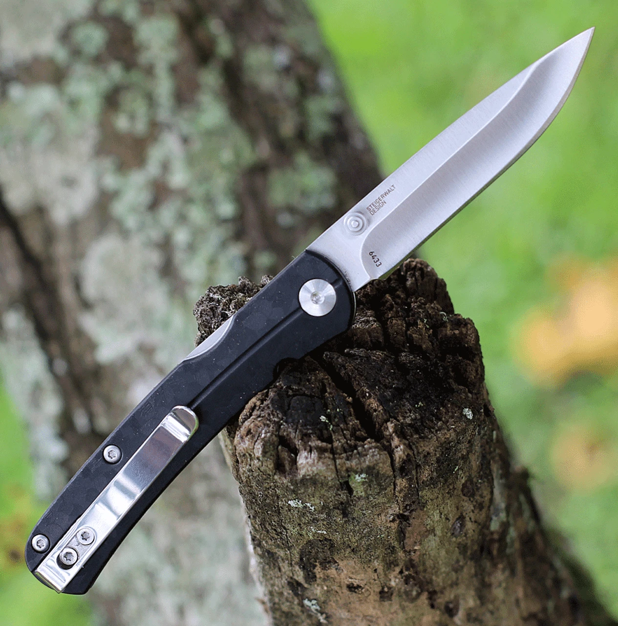 CRKT Kith 6433, 2.95" 8Cr13MoV Stainless Steel Satin Plain Blade, Black GRN Handles 2 CRKT Kith 6433, 2.95" 8Cr13MoV Stainless Steel Satin Plain Blade, Black GRN Handles - Image 2