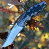CRKT Ken Onion Motley Flipper K210CFXP, 3.875" Sleipner Plain Blade, Titanium Carbon Fiber Inlays Handle-Limited To 500