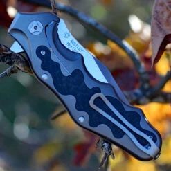 CRKT Ken Onion Motley Flipper K210CFXP, 3.875" Sleipner Plain Blade, Titanium Carbon Fiber Inlays Handle-Limited To 500 -The Knife Shop crktk210cfxp.2 71079.1566586134