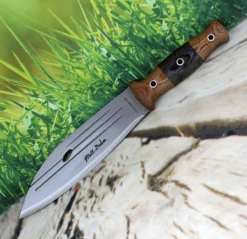 Condor Primitive Bush Knife CTK242-8HC, 8" 1075 High Carbon Steel, Linen Micarta Handle