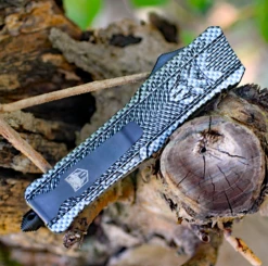 CobraTec Knives LCFCTK-1LTNS Large CTK-1 Carbon Fiber Wrap, 3.75" D2 Steel Tanto Blade, Aluminum Handle -The Knife Shop image 21603.1569423794