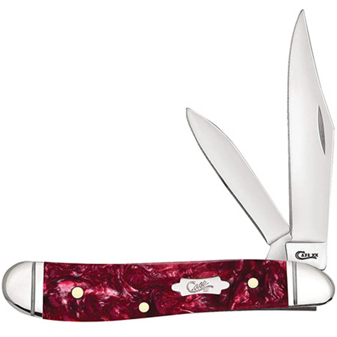 Case Peanut CA23183, 2 7/8" Clip And Pen Blades, Burgundy Kirinite Handle 1 Case Peanut CA23183, 2 7/8" Clip And Pen Blades, Burgundy Kirinite Handle