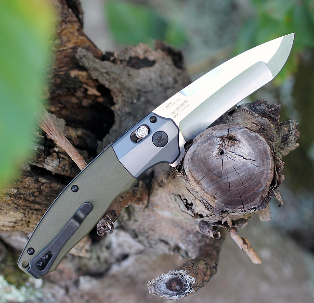 Benchmade Vector A/O- OD G-10 (3.6" CPM-20CV) 496 2 Benchmade Vector A/O- OD G-10 (3.6" CPM-20CV) 496 - Image 2