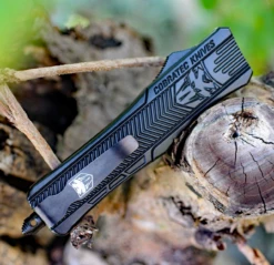 CobraTec Medium CTK-1 OTF Automatic - Blk Alum (3" Tanto) MBCTK-1MTNS -The Knife Shop image 44866.1569425084