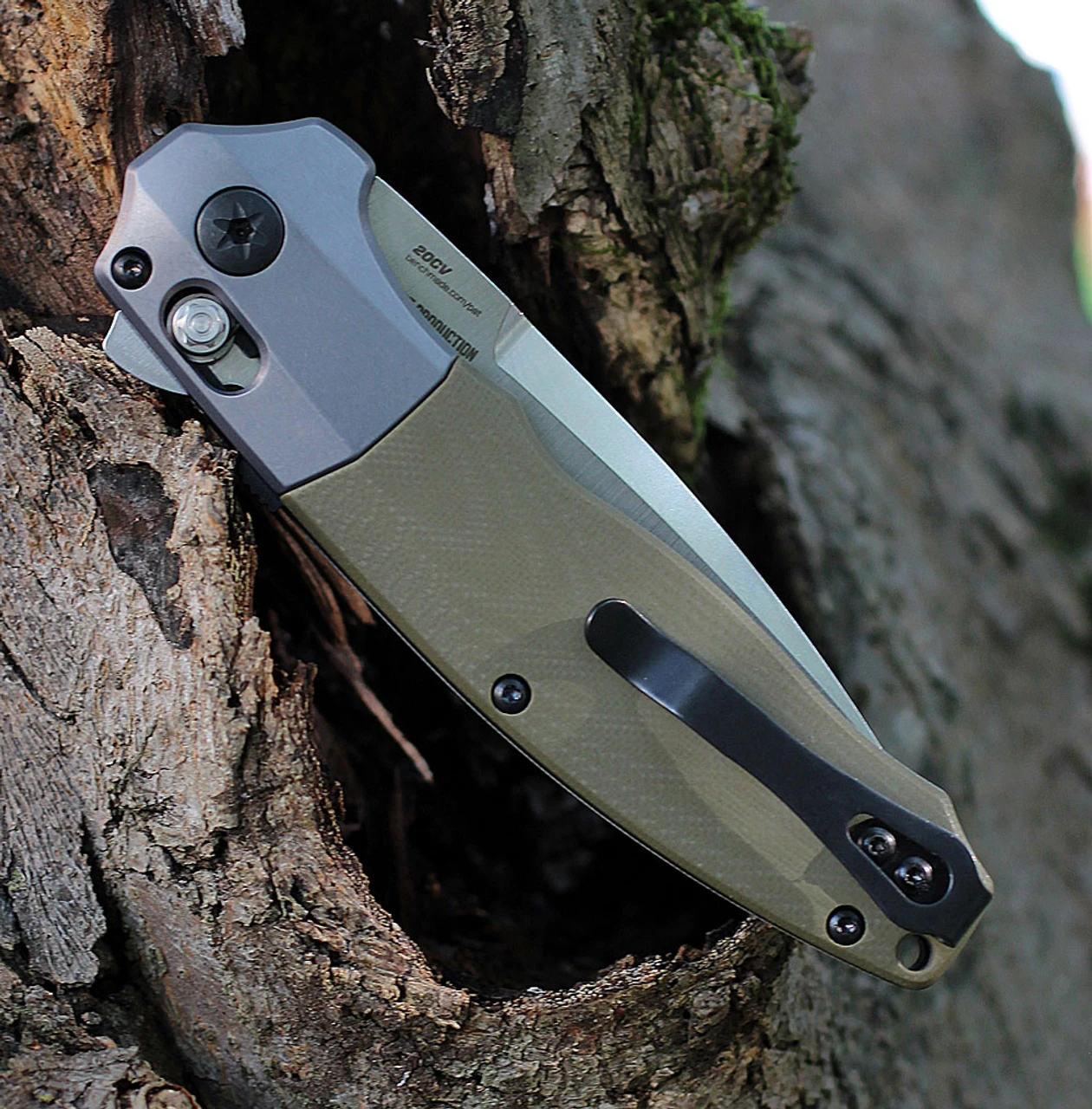 Benchmade Vector A/O- OD G-10 (3.6" CPM-20CV) 496 4 Benchmade Vector A/O- OD G-10 (3.6" CPM-20CV) 496 - Image 4