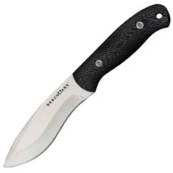 BenchMark BMK011 Fixed Blade, 4.25" SS Plain Blade, Black Micarta Handle, Nylon Sheath