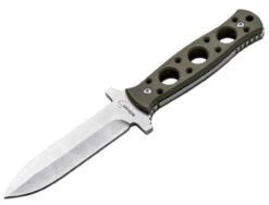Boker Plus Steel Ranger Fixed Blade, 440C, Green G-10 Scales