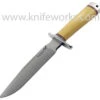 Blackjack Classic Blades Model 1-7 Antique Ivory Micarta, Leather Sheath