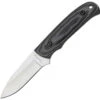 Benchmark Fixed Blade, 3 1/4" Stainless Blade. Full Tang. Black Micarta Handles