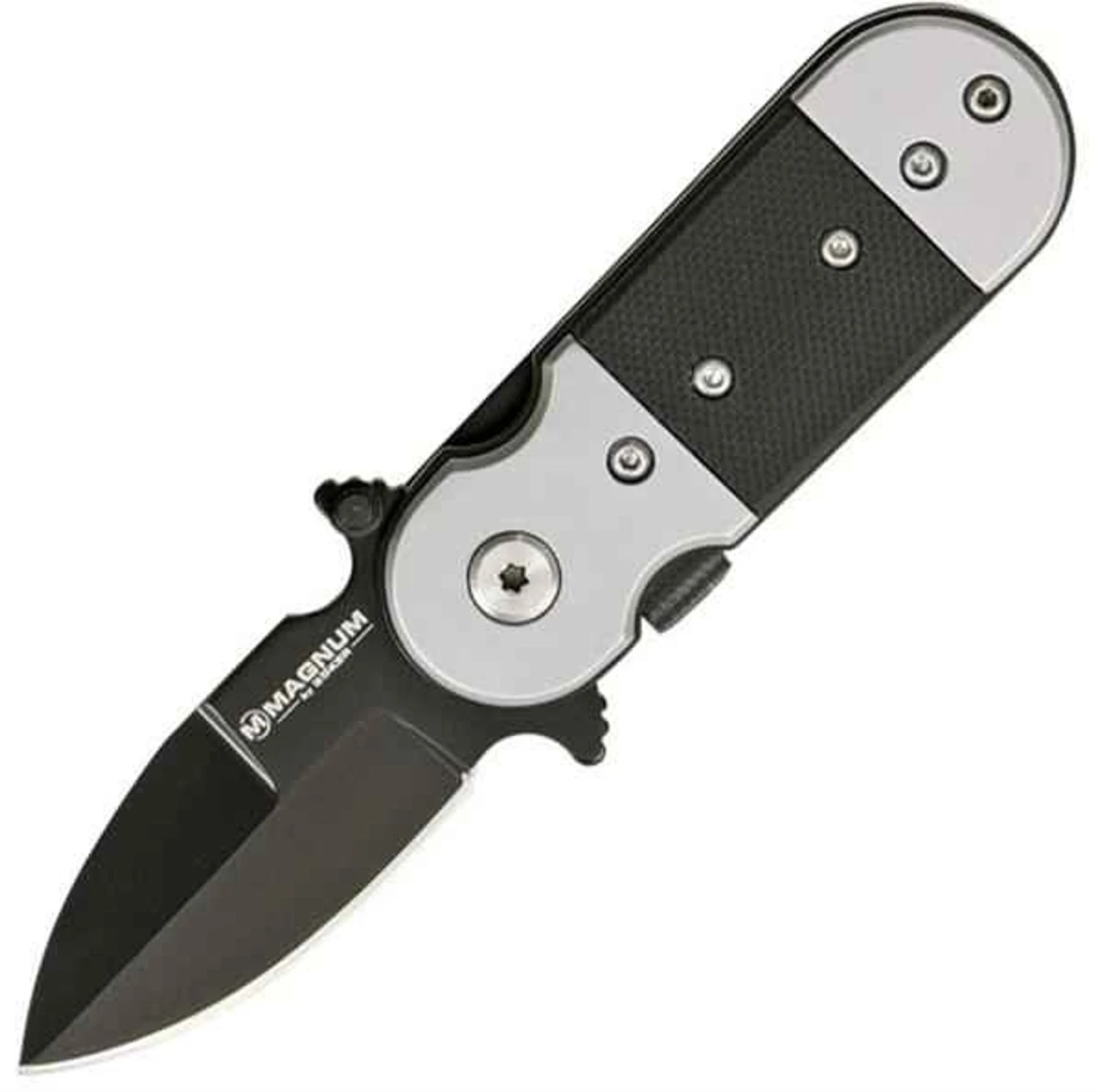 Boker Magnum Black Lightning Folder, 440 Stainless, G-10 Handle 1 Boker Magnum Black Lightning Folder, 440 Stainless, G-10 Handle