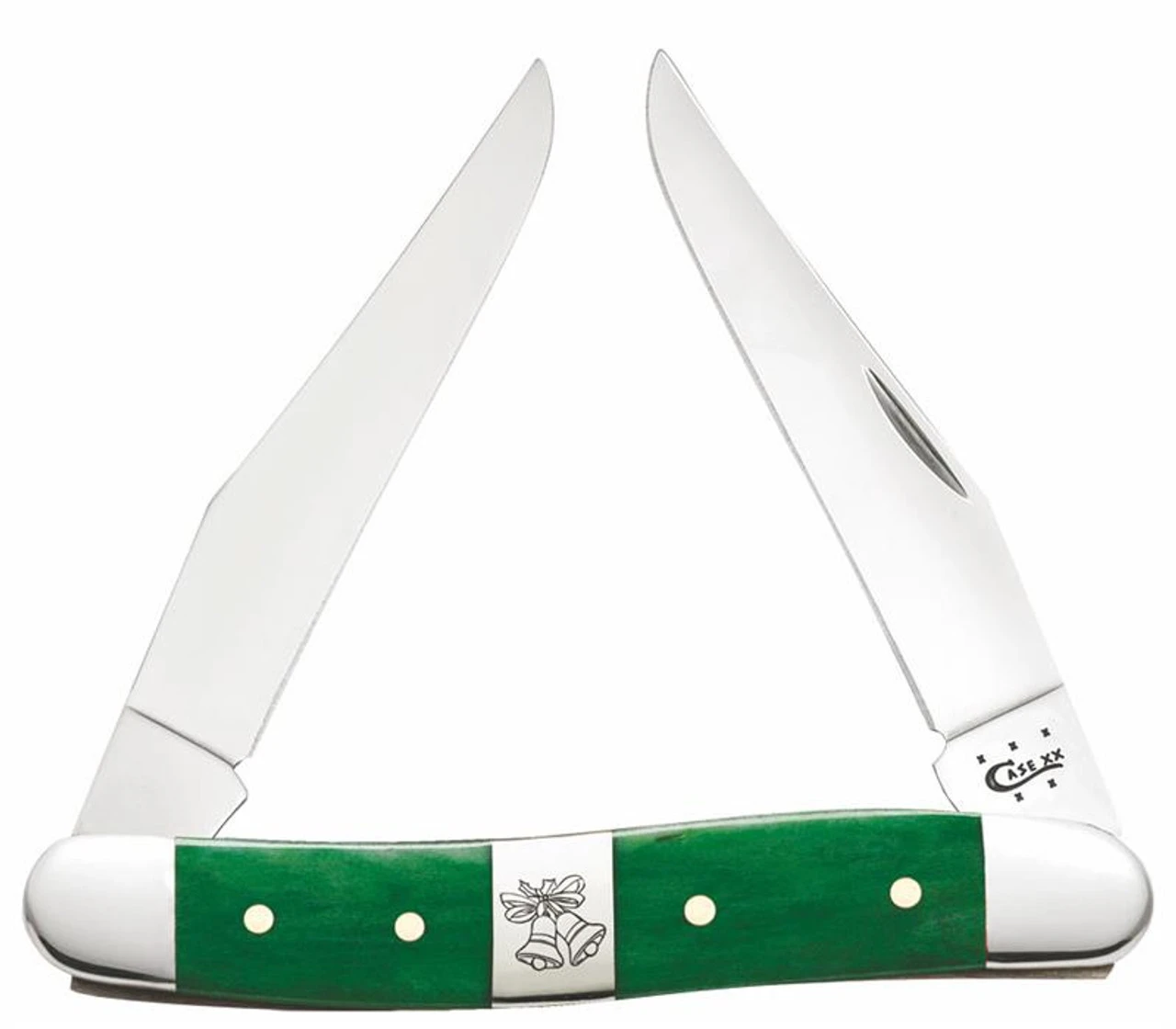 Case Christimas Muskrat 65582 Smooth Green Bone (Christmas Bells) 1 Case Christimas Muskrat 65582 Smooth Green Bone (Christmas Bells)