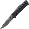 CRKT Ruger 1202K A/O Crack Shot Compact, 3.13" 8Cr13Mov Black Combo Blade, GFN Handle