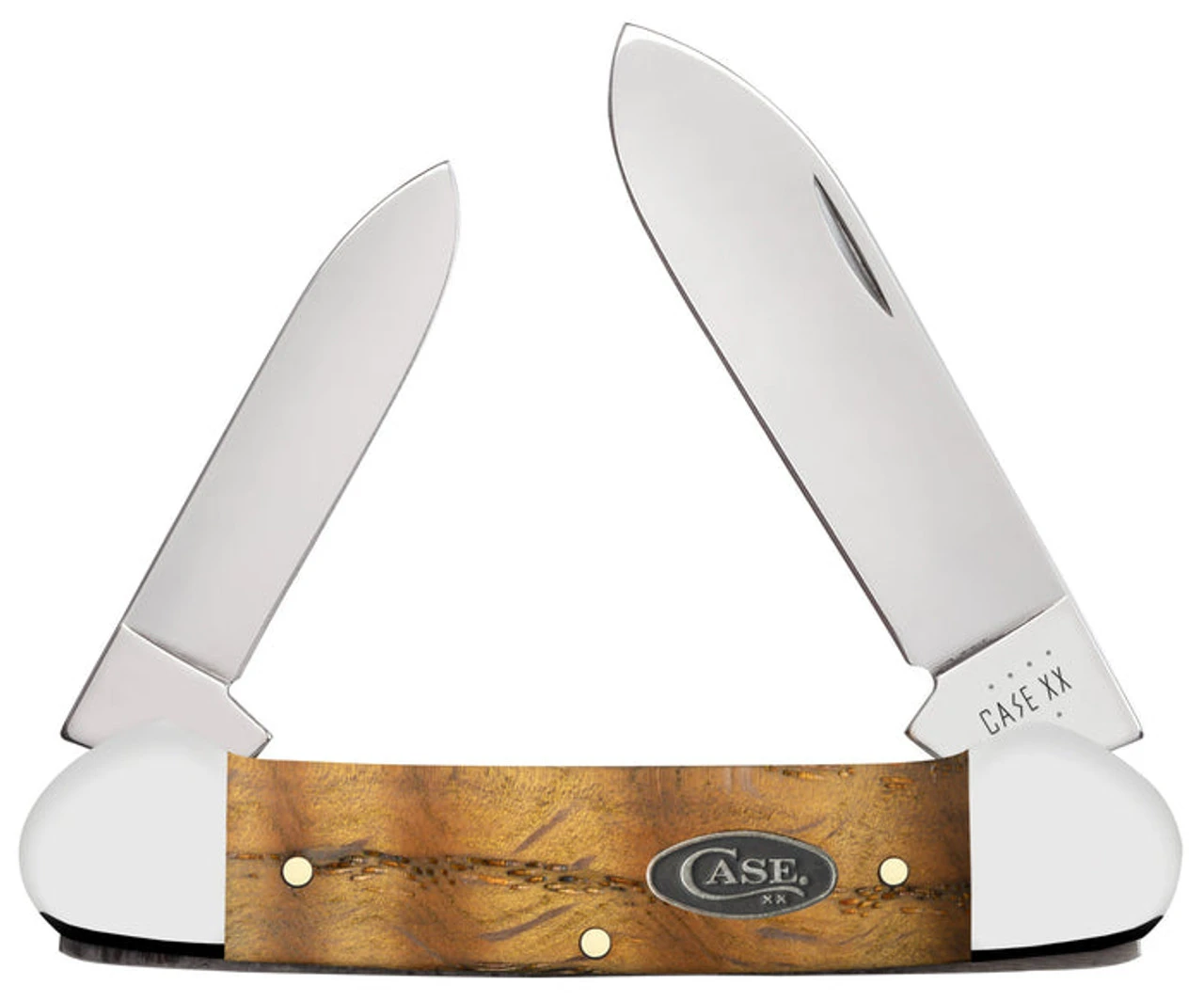 Case Canoe 47126- Yellow Curly Oak (72131 SS) 1 Case Canoe 47126- Yellow Curly Oak (72131 SS)