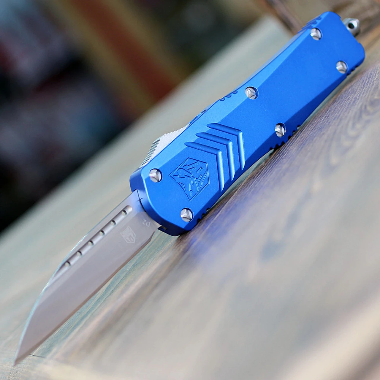 CobraTec Knives Medium FS-X Blue (3" D2 Steel Wharncliffe) MBLUFS-XMWNS 1 CobraTec Knives Medium FS-X Blue (3" D2 Steel Wharncliffe) MBLUFS-XMWNS