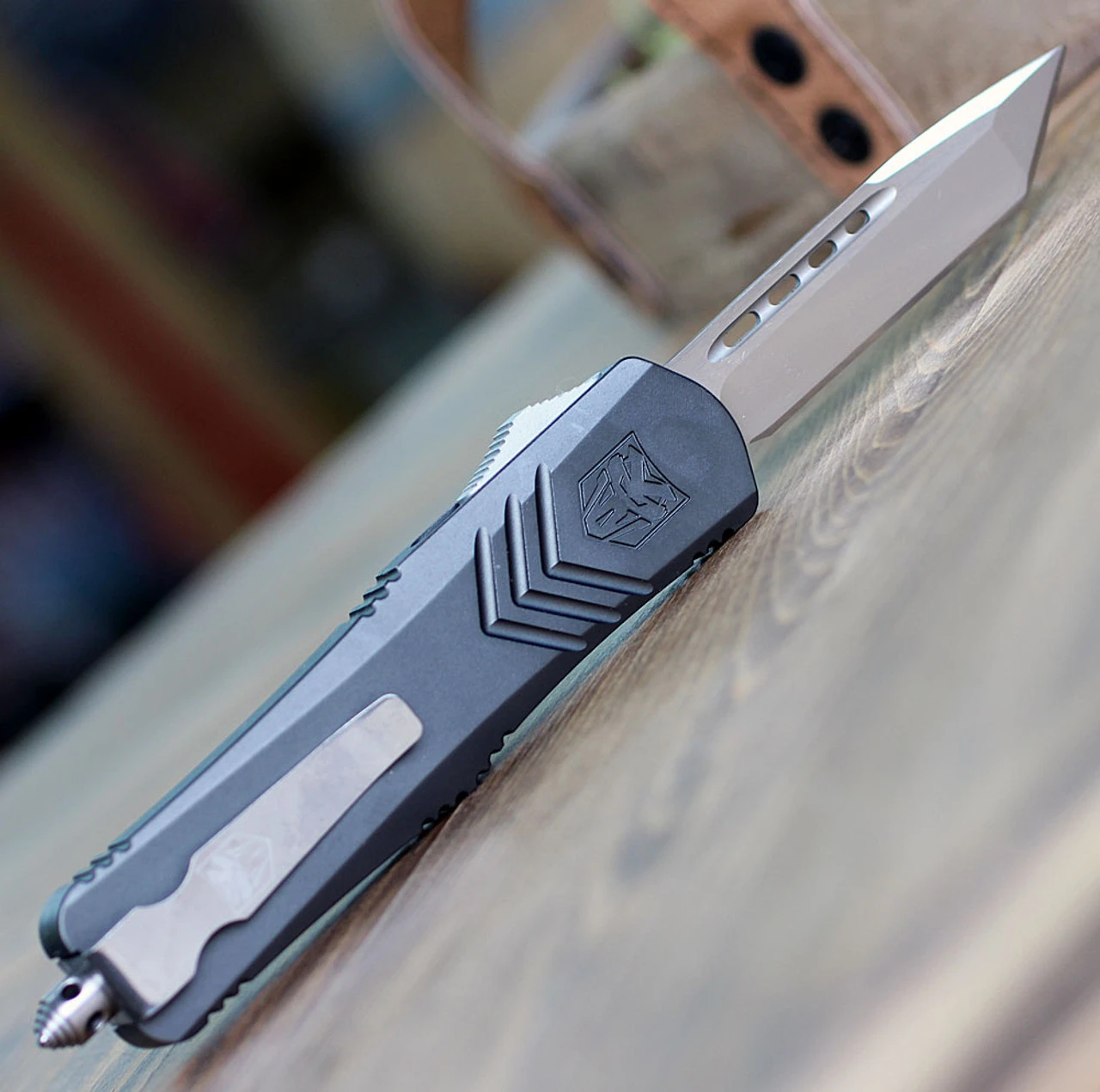 CobraTec Knives Medium FS-X Grey (3" D2 Tanto) MGYFS-XMTNS 2 CobraTec Knives Medium FS-X Grey (3" D2 Tanto) MGYFS-XMTNS - Image 2